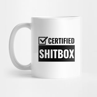 Certified Shitbox - Black Checkbox Design Mug